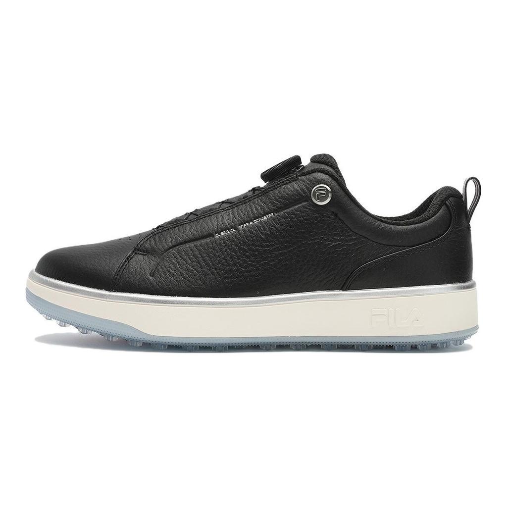 FILA GF 1911 Trainer Lace-Up Shock Absorbing Durable Low-Top Golf Shoes Men sneaker Black White A12M341709FBK