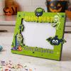 Fall Seasonal Home Accents Halloween Wooden Photo Frame, Double Layer Wood Tabletop Picture Holder, Pumpkin Ghost Bat Displays Creative Display Stand