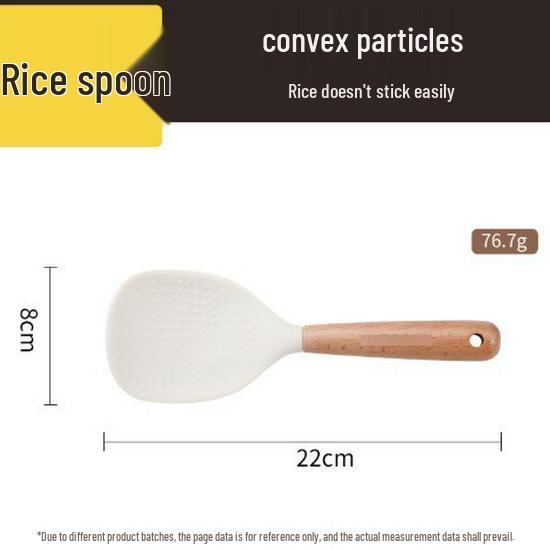 

Предложение для новых клиентов: Большая ложка для риса из пищевого силикона и антипригарная лопатка