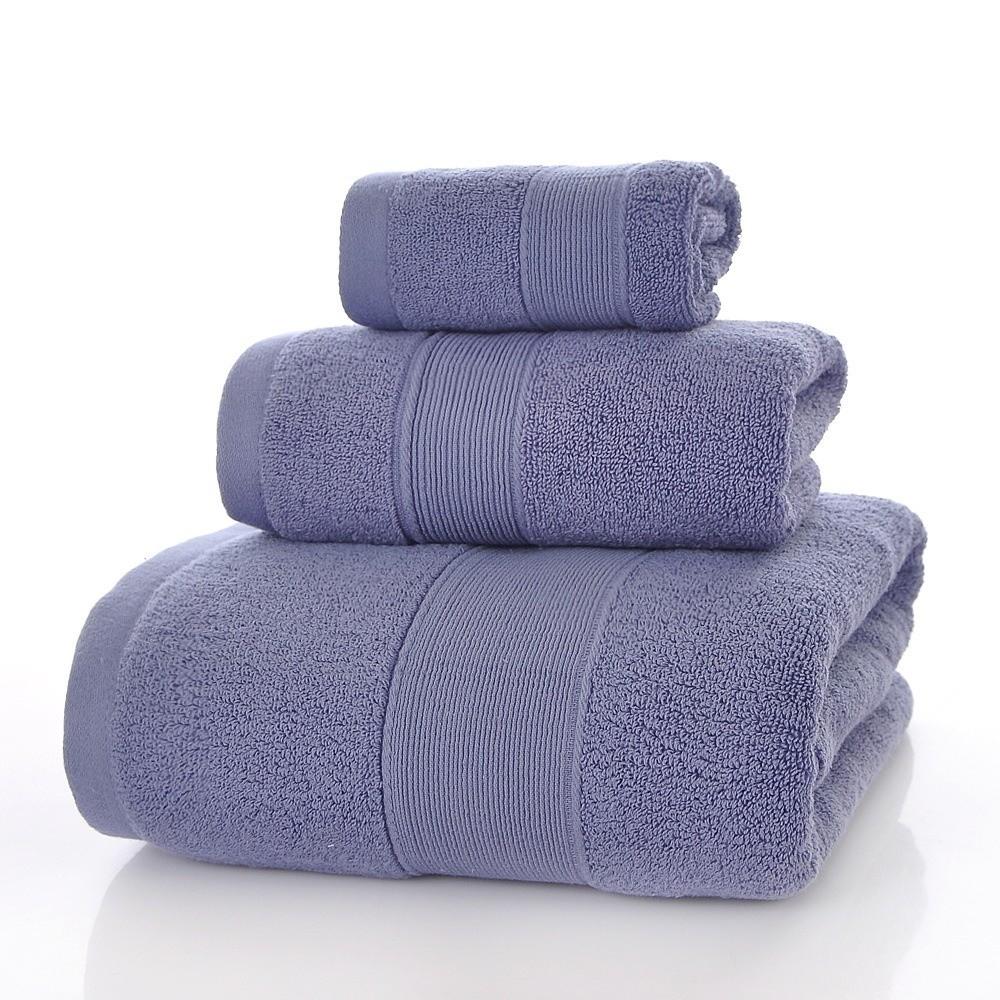 Comfortable Cotton Bath Towel Thickened Water Absorption Face Towel Soft Texture Quick Drying Hand Towel For Hotel Bathroom