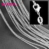 Authentische 5 Stück Solide 925 Sterling Silber Schmuckketten Halskette mit Karabinerverschlüssen passend für Herren Damen Anhänger 18 Designs 16-30 Zoll