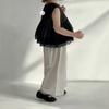 Girls' Summer Set Doll Shirt Sleeveless Lace Black Vest+ Striped Pants Girls' Clothing Sets