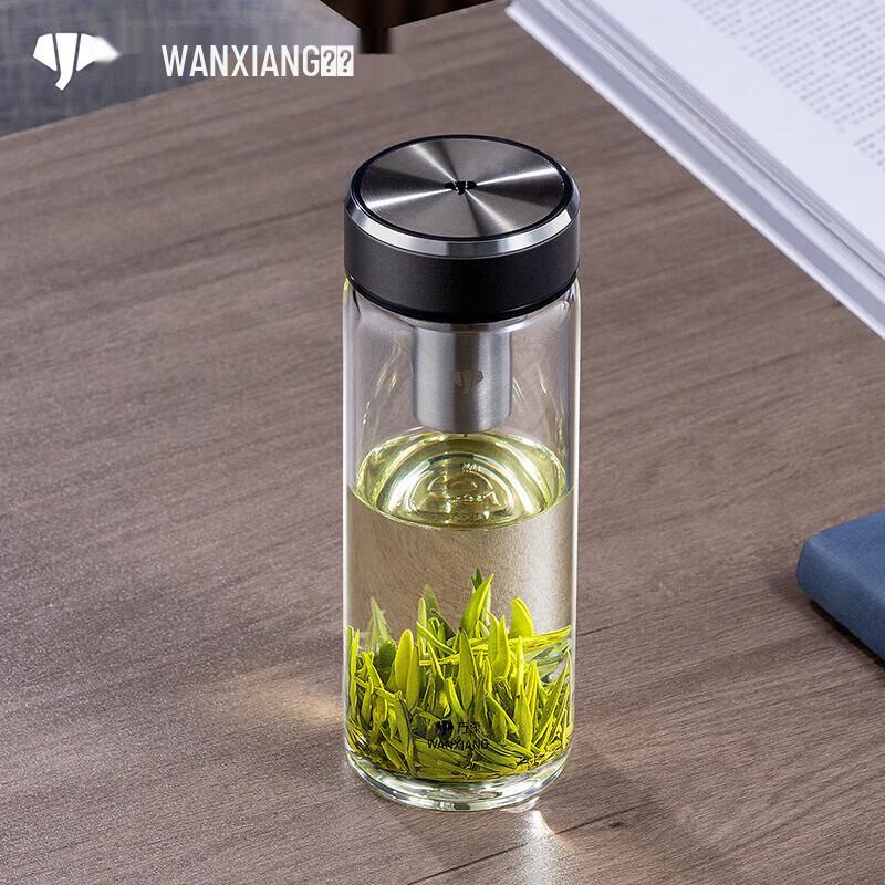 Wanxiang U336R Portable High Borosilicate Glass Water Bottle