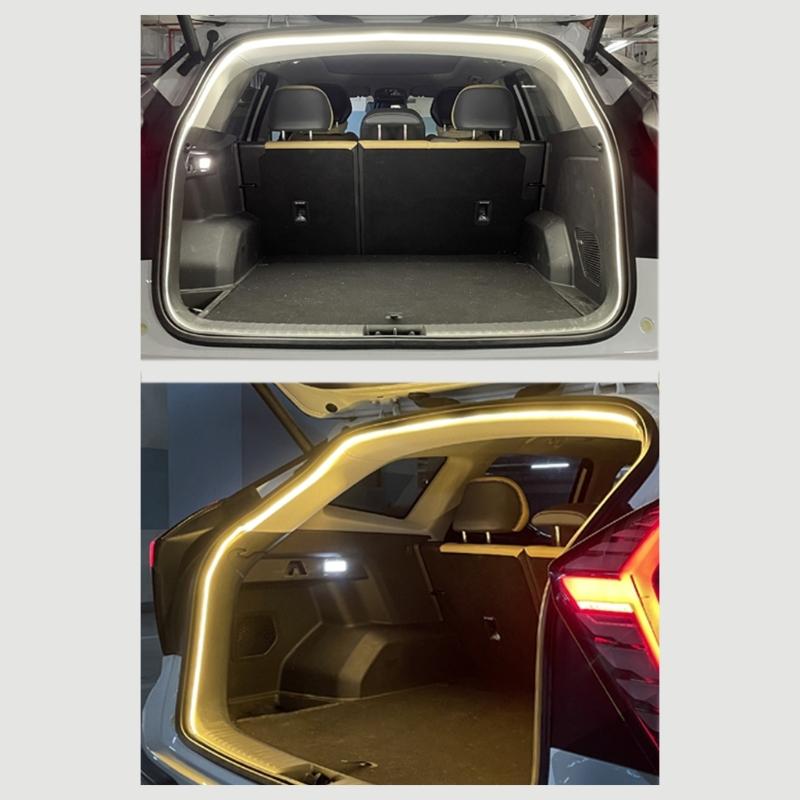 Waterproof LED Light Strips for Vehicle Trunk Flexible Design Easy Plug in Install Universal Fit Enhances Driving Safety