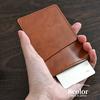 Made in Japan by a leather genuine single pass commuter 2 pockets (EndMark) craftsman, leather, thin, case, pass, (wine red)