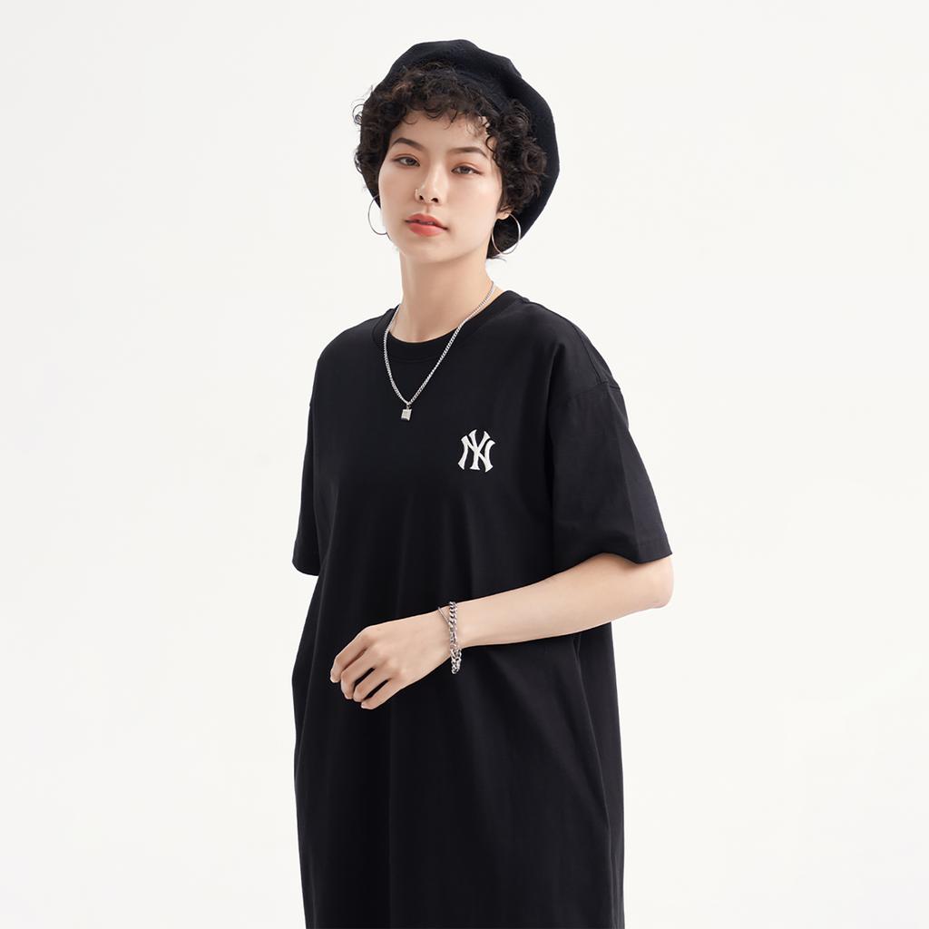 New MLB Short Sleeved Dresses Women's Black 3FOPB0233-50BKS