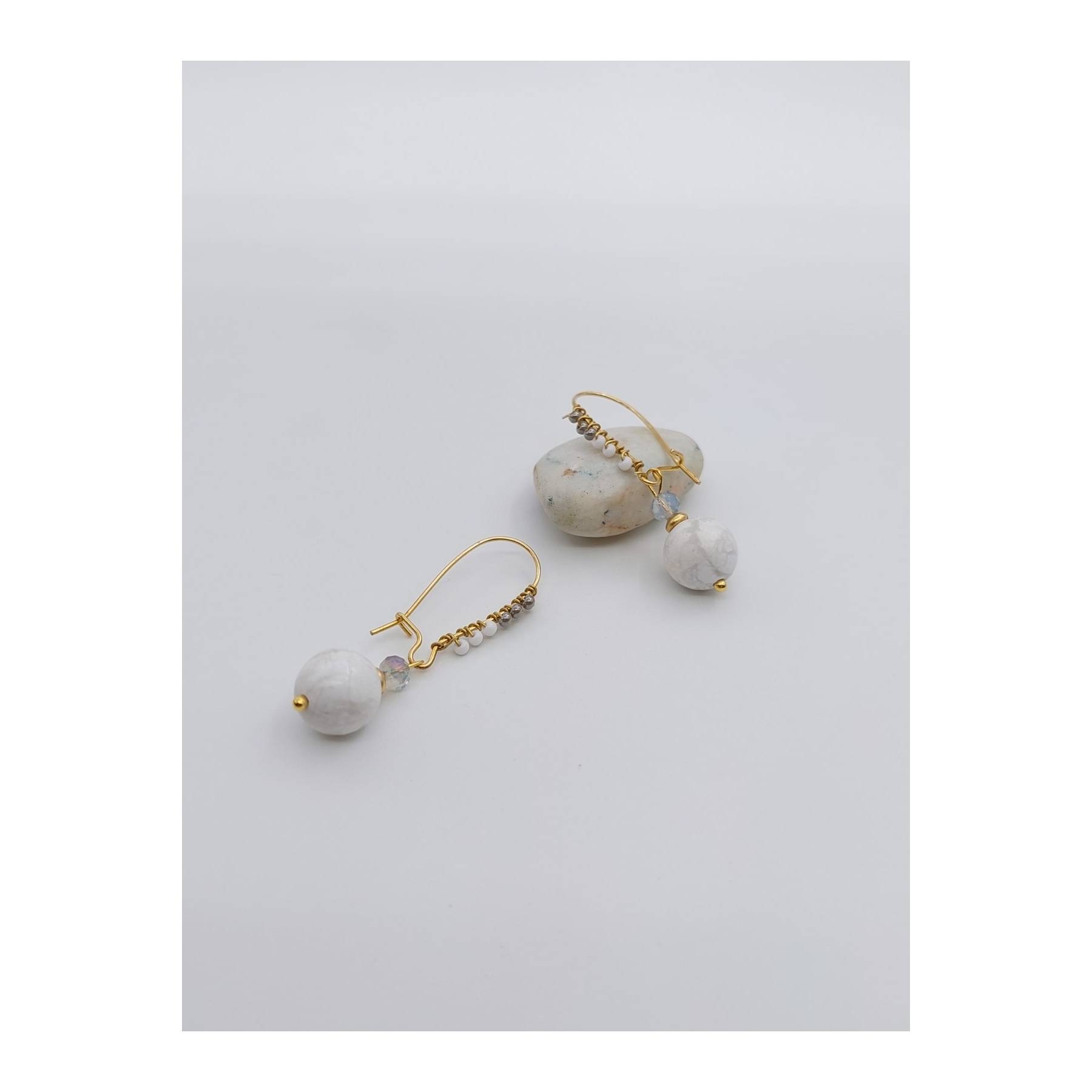 

Handmade Natural Mother of Pearl Stone Women s Earrings