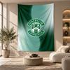 Dekorativer Wandteppich, Hibernian FC Aufdruck Wandkunst, Leichte Wanddekoration für Schlafzimmer Hintergrund