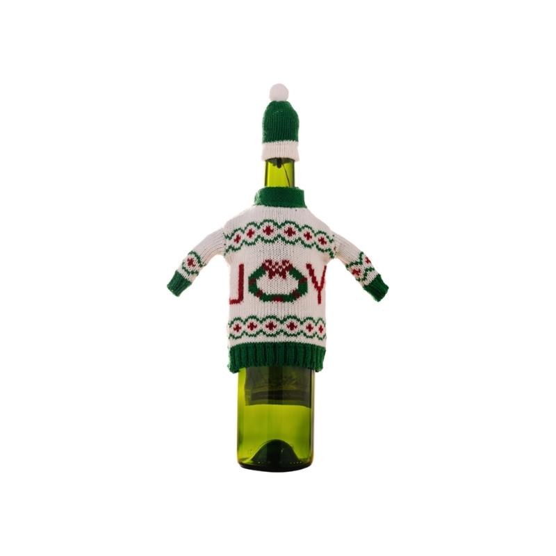 

Knitted Bottle Cover Christmas Snowman Designs Champagne Decoration Practical Protective Sleeve For Wine And Gifts