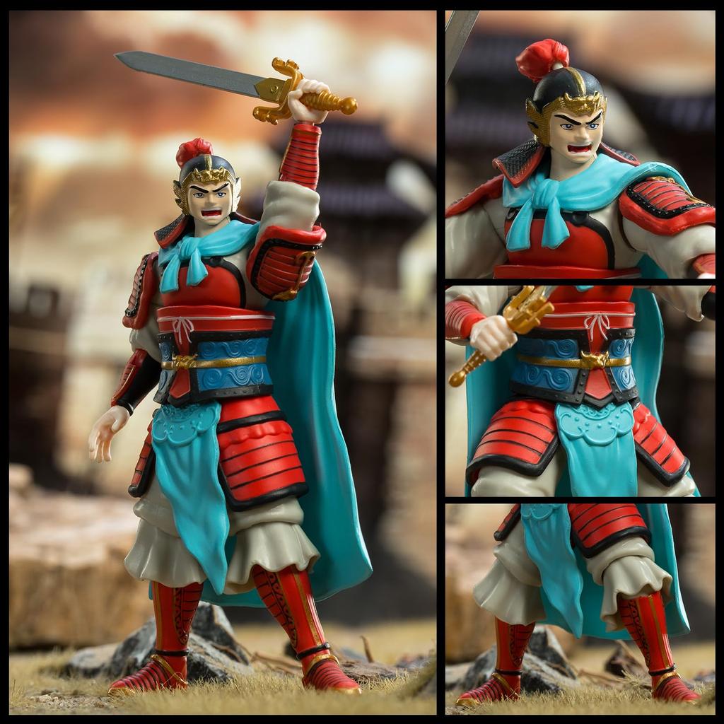 52TOYS Series x Tenchi wo Kurau Yu and Highly Articulated Action Made of PVC Perfect Gift for Manga Fans 3.75' "Guan Yunchang" 3.75-inch (approx.