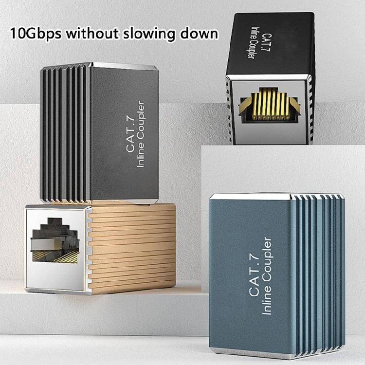 Durability Metal RJ45 Cable Coupler Ethernet Coupler Connectors Reduces Signal Interferences in Home or Office Environment