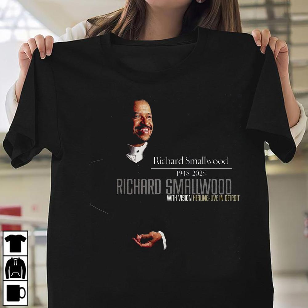 Rip Richard Smallwood t shirt size S5XL Black gifl Fan Unisex T-Shirt M