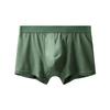Antibacterial Solid Color Modal Mid Waist Men Boxer Brief Underwear
