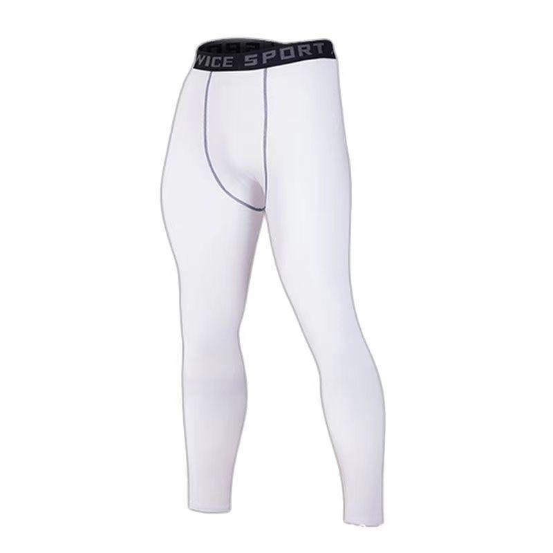 Men's Compression Sports Pants - Sweat-Wicking, High Elasticity, Breathable, Tight-Fitting for Basketball & Running.