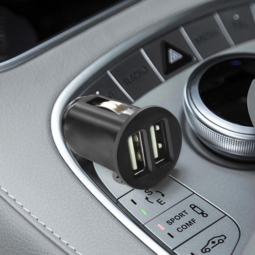 5V/2A Output Dual USB Car Charger 2 Port Cigarette Lighter Adapter Charger USB Power Adapter For All Smart Phones Auto Kits