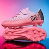New  Children Football Boots Outdoor Trainers Soccer Shoes For Kids Boys Girls Hook Loop Football Cleats Futsal Sneakers