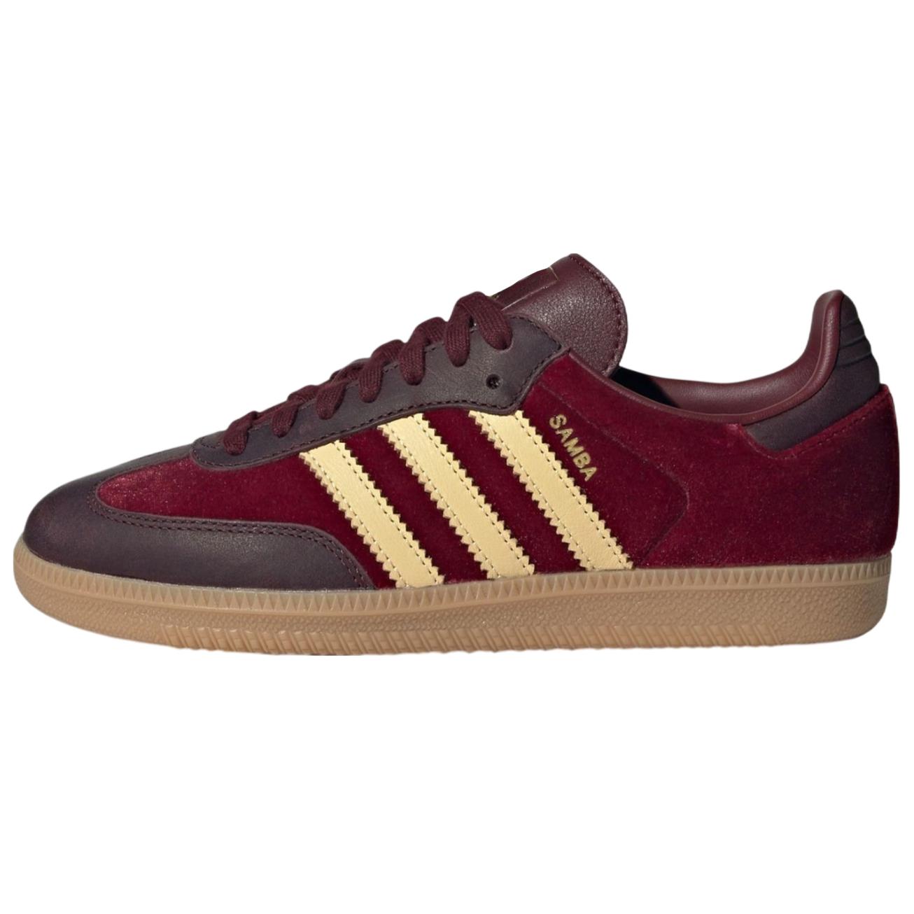 

Adidas Женские кроссовки Samba OG Shadow Red Velvet Бордовые с резиновой подошвой JS1394 35⅔