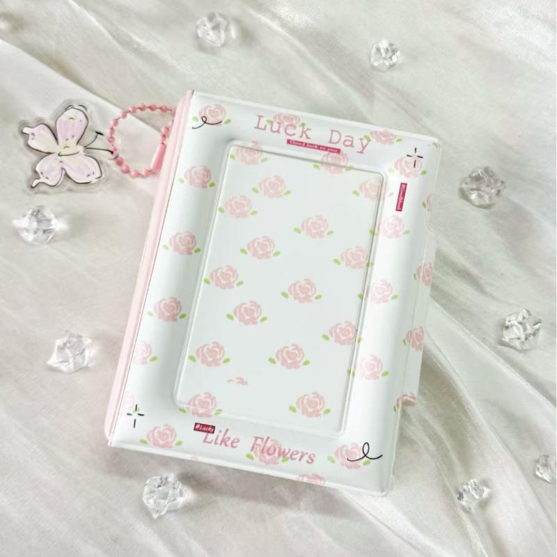 3 Inch 32 Pockets Photo Album Photo Card Postcard With Button Card Star Album Lomo Card Collector Card Photo Card Binder