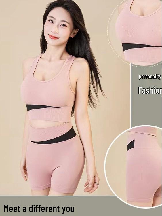 Women's Wireless Shockproof Sports Bra: European & American Quick-Dry Fitness Vest for Running, Yoga, and Beautiful Back Design.
