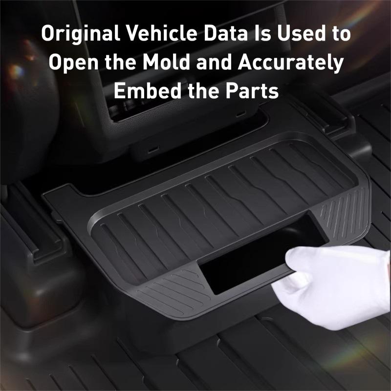 Rear Seat Storage Box For Tesla Model Y Juniper Organizer Center Console Bins Backseat Trash Can Garbage Accessories