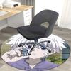 1pc Anime Robot Design Round Carpet  Office Chair Mat, NonSlip Rug for Home Decor, Seasonal Gift, Suitable for Office, Living Room