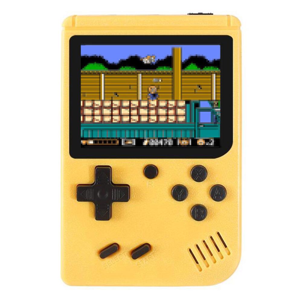

Портативная портативная игровая консоль с геймпадом, 3-дюймовым полноцветным экраном, встроенными 500 ретро-играми