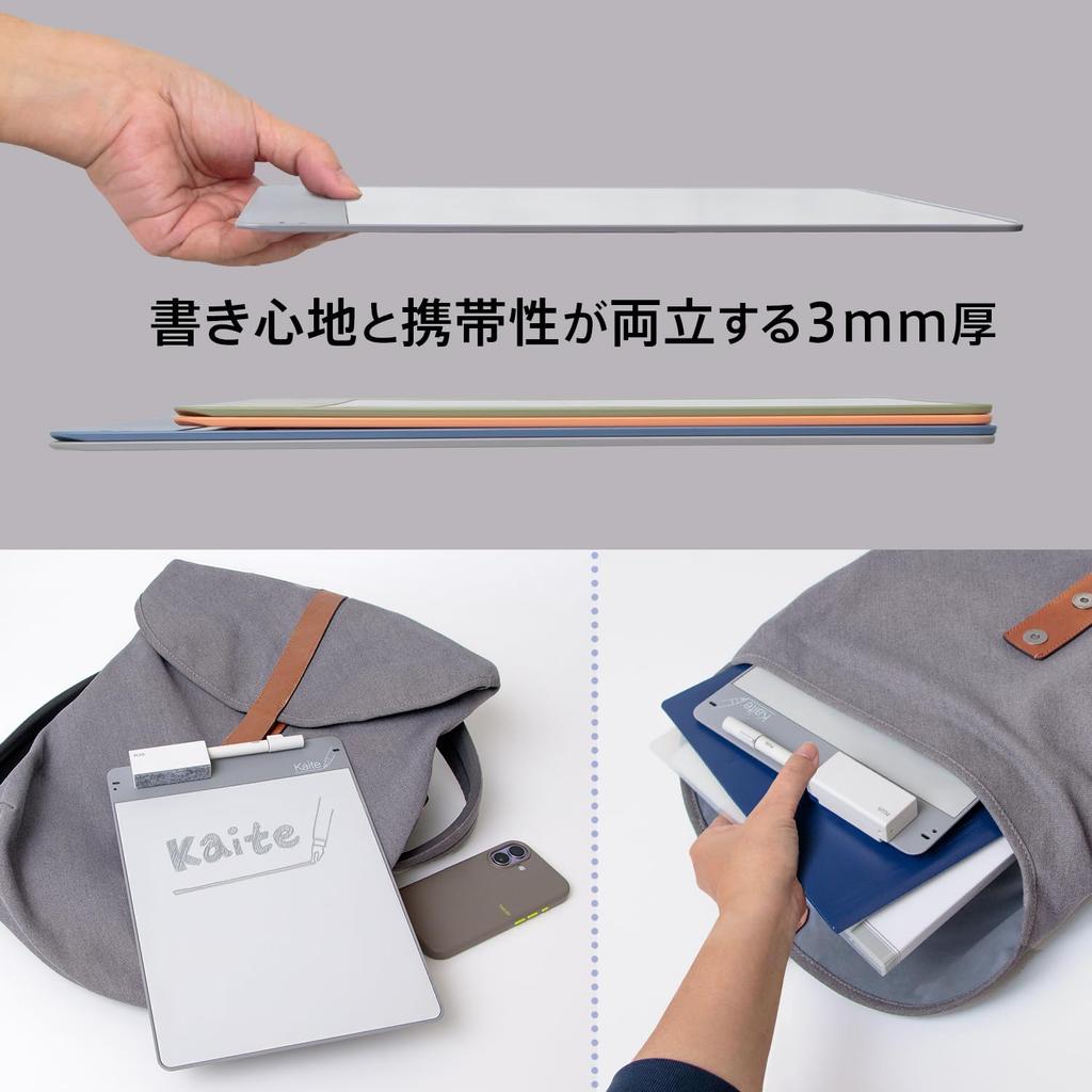 Plus Kaite Memo 2012 Bezpapierowy Pad Biznesowy, A4, Szary, Edycja, KP-A4-GY 538-329, Wielokrotnego Użytku, Ekologiczny,