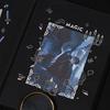 Aurora Line Laser Stickers DIY Photo Decoration Base Collage Materials Handbooks Stationery, Star Small Card Decoration