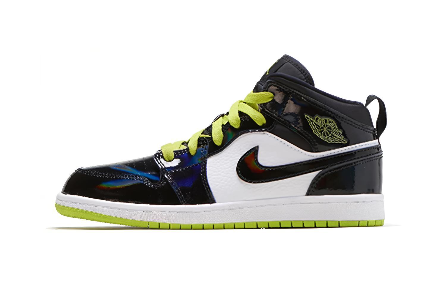 Air Jordan 1 Mid PS  Black Cyber  35