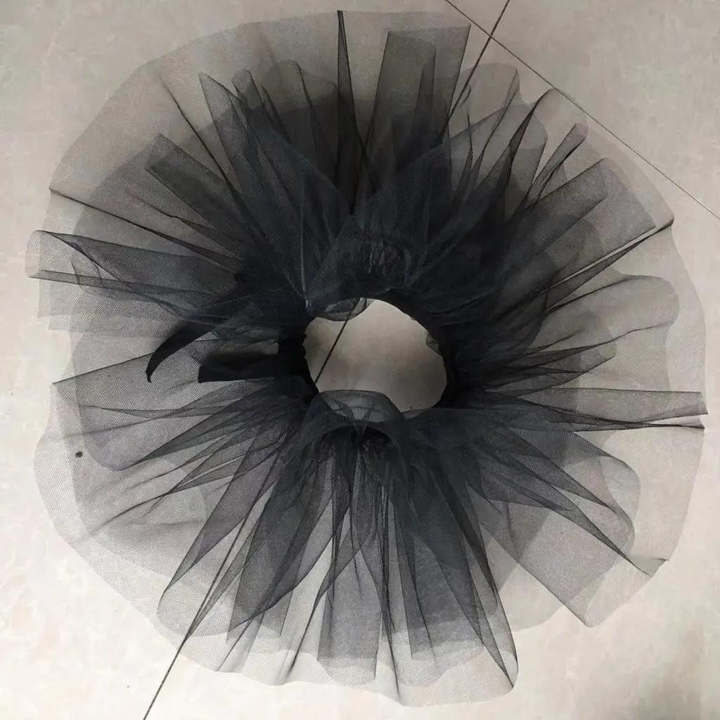 Perfect Match Halloween Mesh Stand Fake Collars Women Pleated Ruffles False Collars Shirt Dress Wedding Party Neck Ruff Scarf Neck Shawl