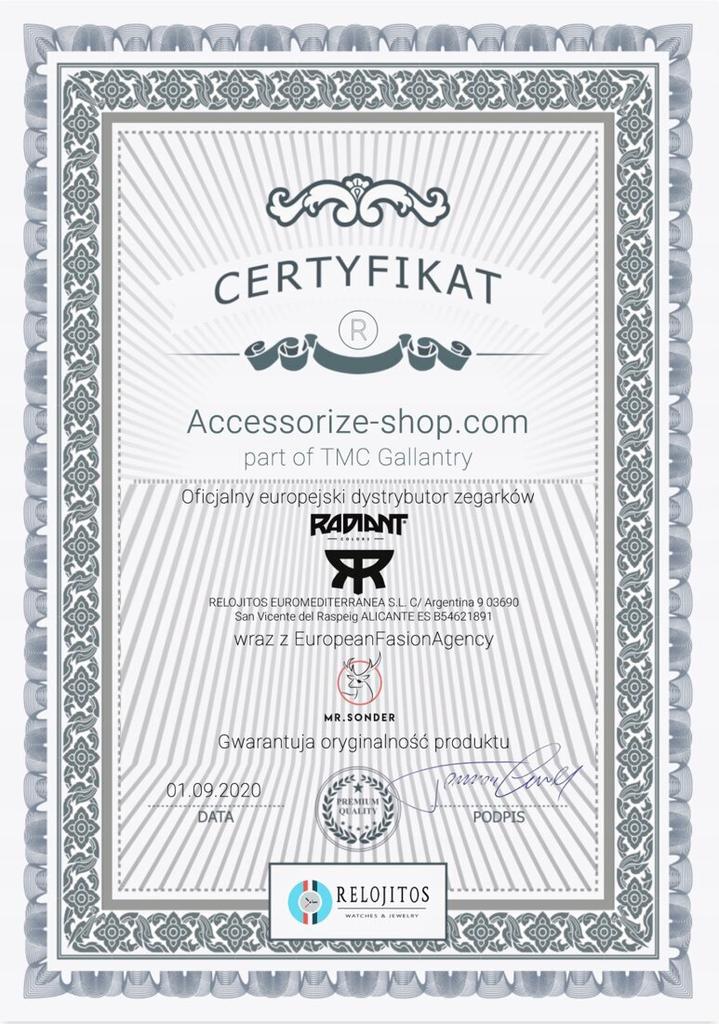 Zegarek RADIANT RA587201. Kwarcowy, Kolor Szary. Kobieta.