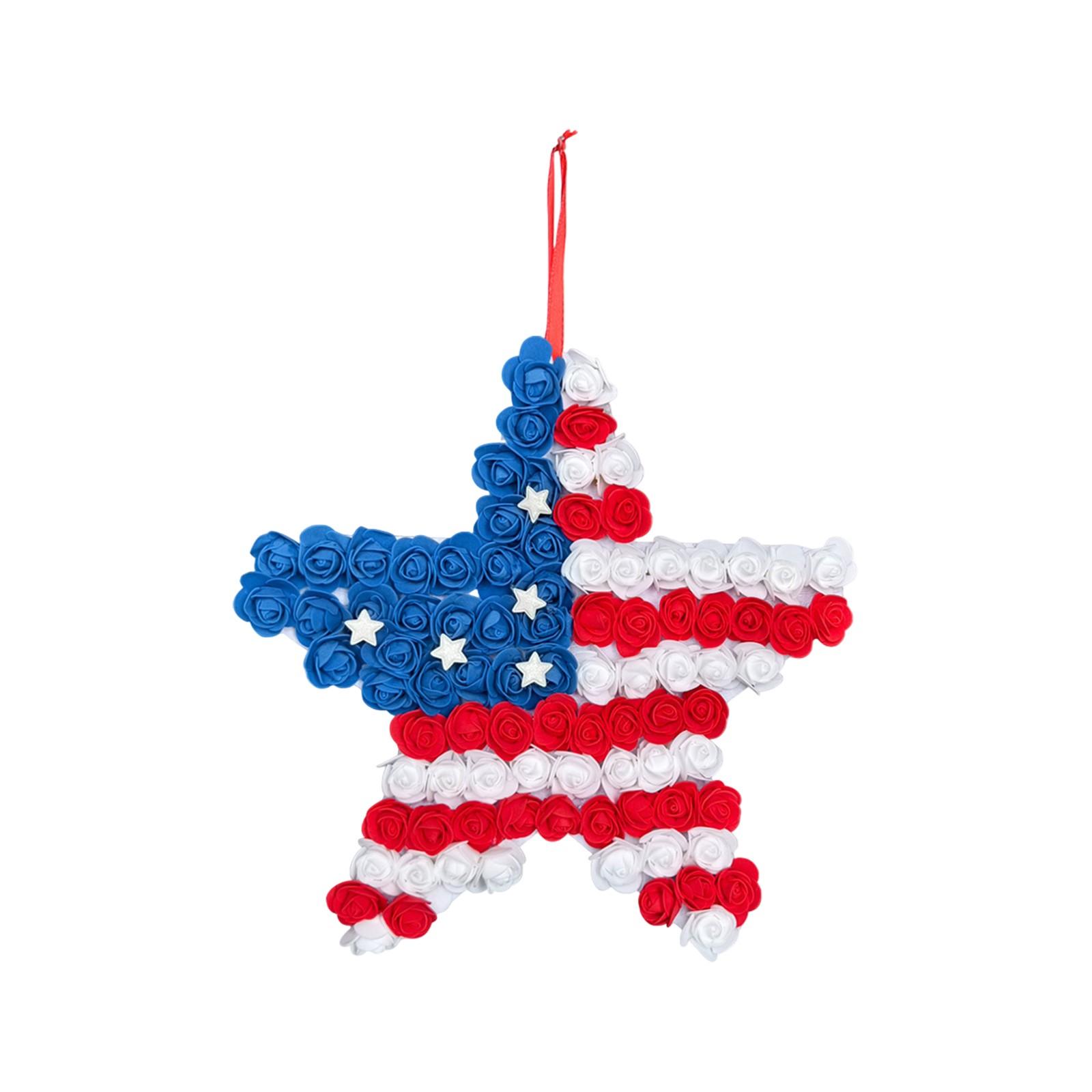 

День Независимости Подвесной Украшение для Двери Сада На Открытом Воздухе Флаг Праздничная Вечеринка Настенный Декор One Size