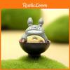 Cute Cartoon Tea Drinking Totoro Mini Model For Micro Landscape Prop Decoration