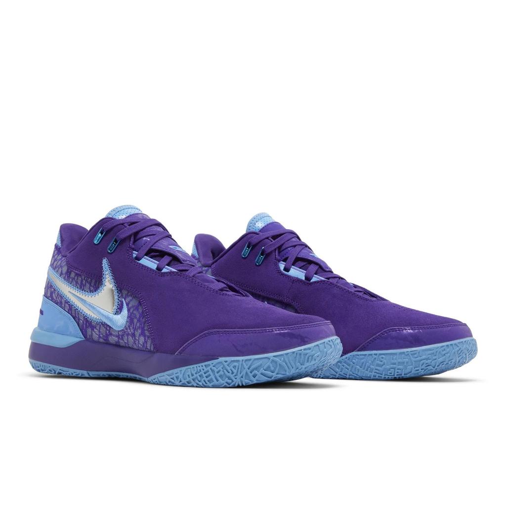 Nike Zoom LeBron NXXT Gen AMPD 'Summit Lake Hornets' (Unisex) Field Purple / Metallic Silver / University Blue Basketball Shoes FJ1566 500