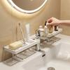 Universal Bathroom Storage Rack Mesh Iron Art Kitchen Drainage Holder Non-punching Water Drainage Counter Organizer Shower
