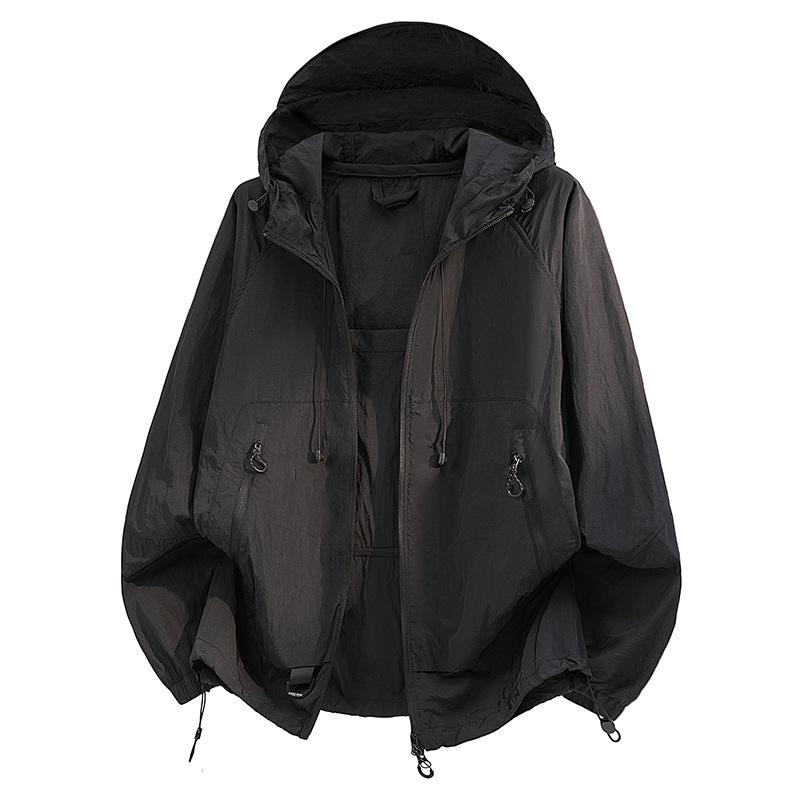 Couples Mountain Sunscreen Clothing Summer New Ice Silk Light Outdoor UV Protection Men's and Women's Skin Clothing Breathable Jacket