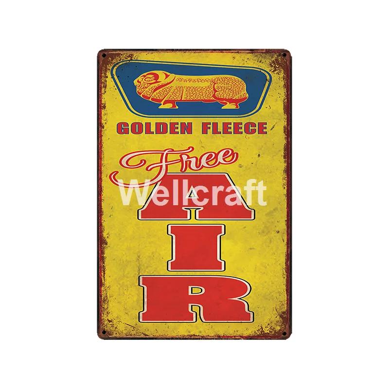 

[ WellCraft ] Castrol GOLDEN FLEECE BP AMPOL Metal Signs Poster Vintage Painting Motor oil Custom Decor LT-2025 20x30cm（7.8x11.8inch）