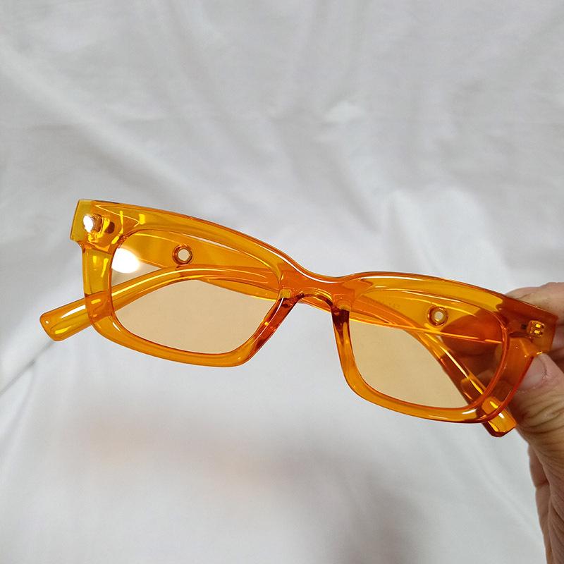 

Солнцезащитные очки в корейском ретро-стиле с круглой оправой оранжевой серии для женщин - Трендовый макияж инфлюенсера, уличный стиль без макияжа