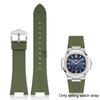 Horlogebanden en accessoires voor Patek Philippe Nautilus 5711 5712 5726 5980 vloeibare siliconen horlogeband 25mm-12mm Armband