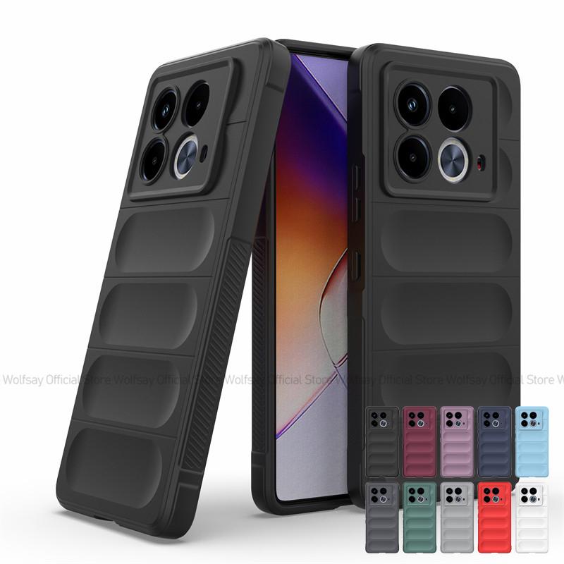 For Infinix Note 40 5G Case X6852 Infinix Note 40 5G Cover Shockproof Anti-fingerprint TPU Phone Back Cover Infinix Note 40 5G
