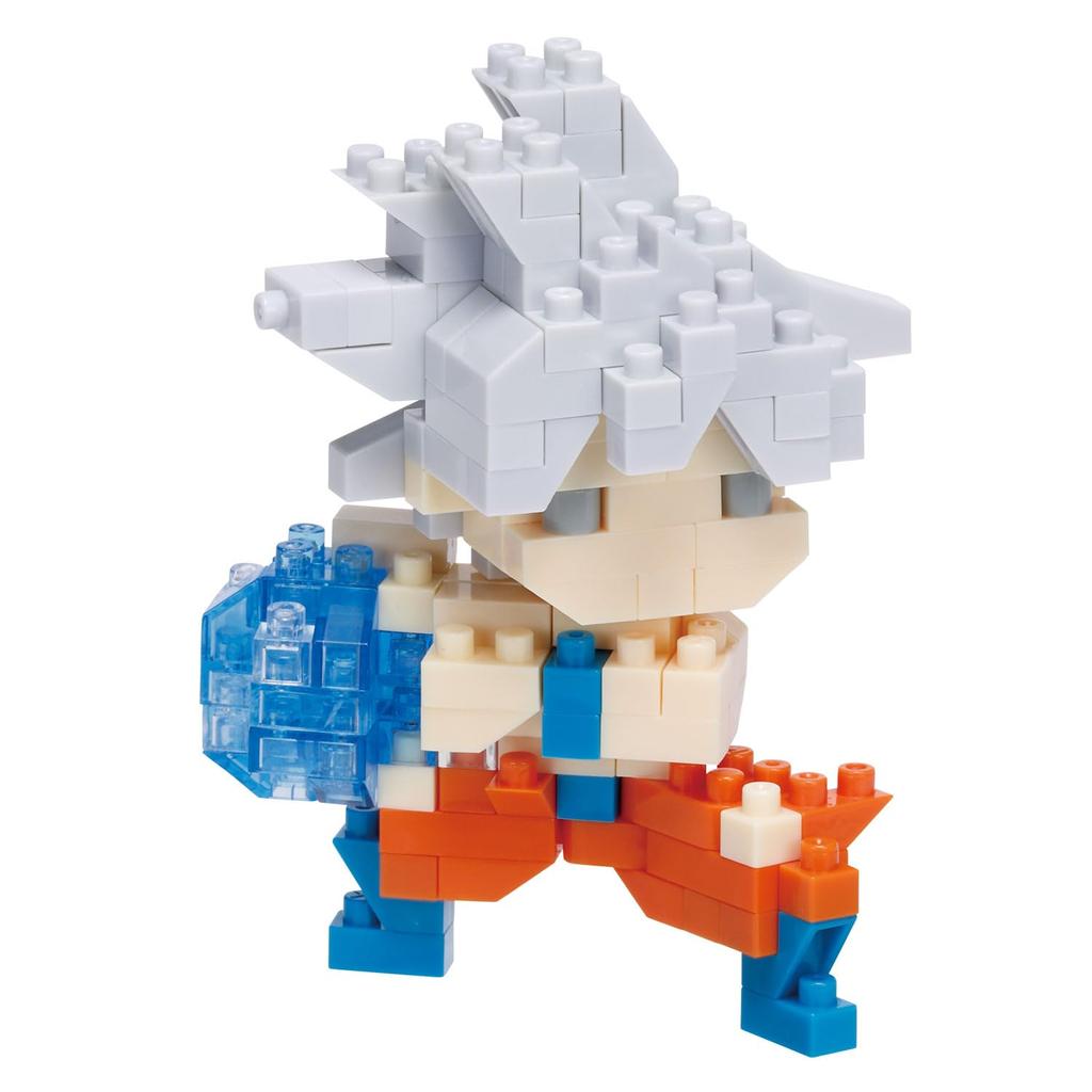 Kawada Nanoblock Dragon Ball Super Son Goku Ultra Instinct x x 18 cm Vârsta 12 ani și peste Interior Hobby NBDB_017 1.3 10.5 NBDB_017