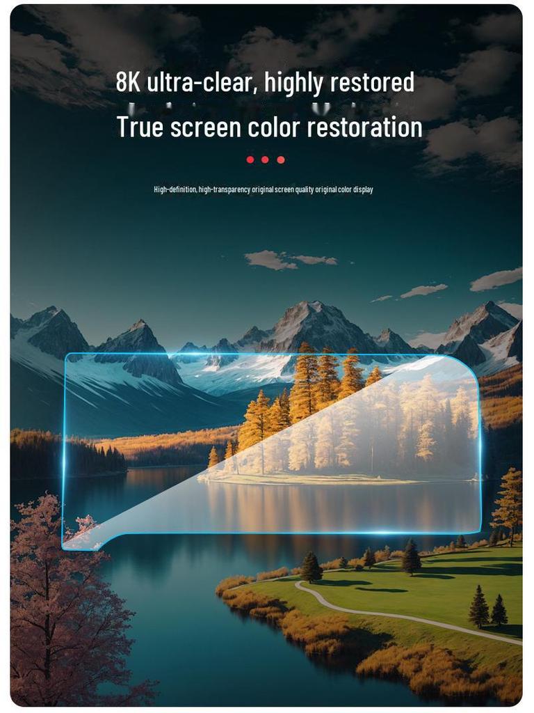 24 Toyota Prado LC250 Navigation Screen Tempered Film for Interior Modification