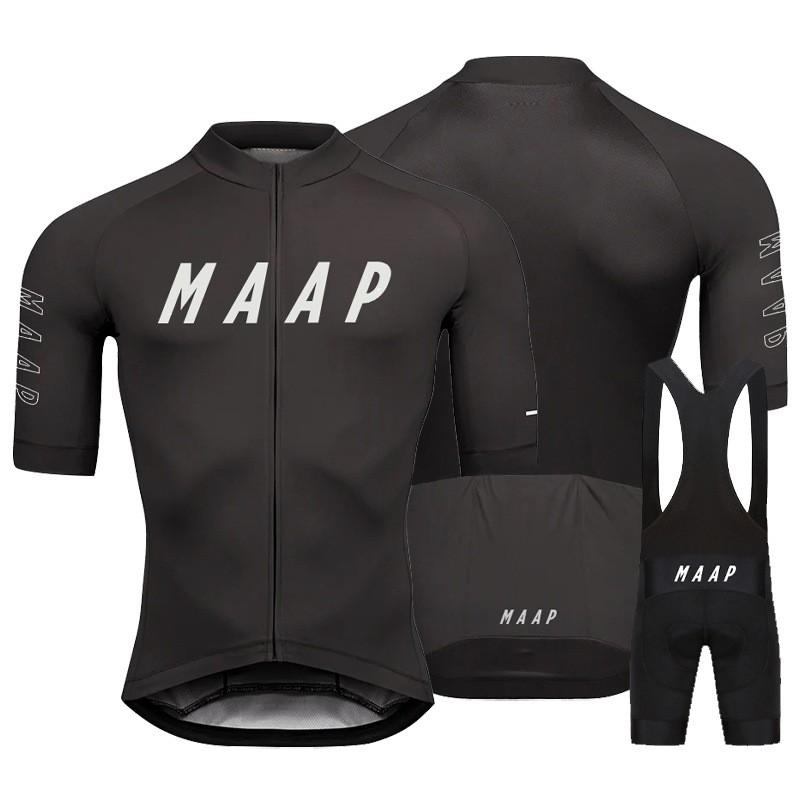 Mens Cycling Jersey Set Short Sleeve Breathable Moisture Wicking Bike Apparel Sportswear