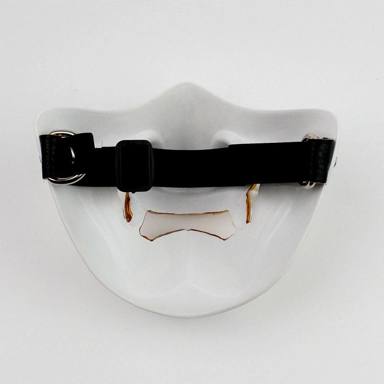 soulman/A dazzling and enchanting half-face mask cos Halloween Horror Japanese Ghost Headgear with Glasses