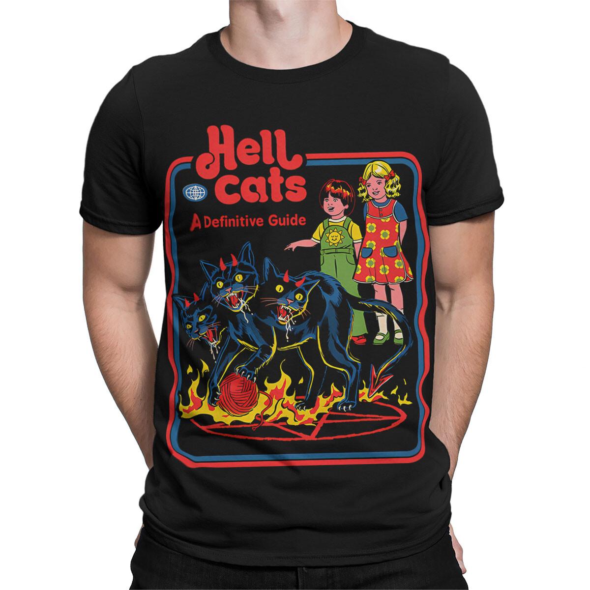

Футболка Hell Cats 90-х годов, смелая и бесстрашная, для любителей кошек #SR#T433 4XL