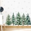Winter Snowy Pine Forest Wall Sticker Removable Living Room Kids Room Home Decor