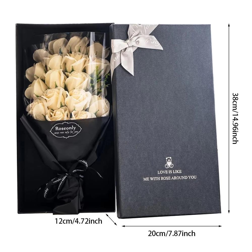 Artificial Flower Bouquets Rose Bouquet Gift Box For Girlfriend Mother Christmas Valentine'S Day Birthday Wedding Gift
