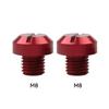 Motorcycle Rearview Mirror Hole Plug Screw Cap M8 Threaded Bolt Accessories