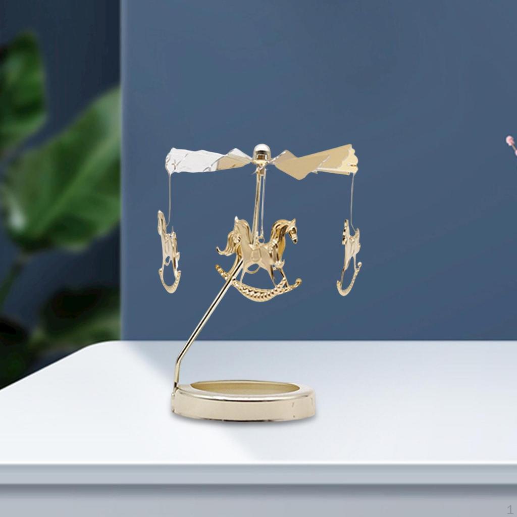 Candle Holder Tea Light Holders Decoration Rotating Candlestick for Livingroom Votive