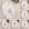 Lightweight Butterfly Car Pendant Polyester Tassel Rearview Mirror Pendant  Car Interior